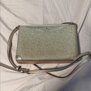 Kate Spade Gold Sparkle Crossbody Bag